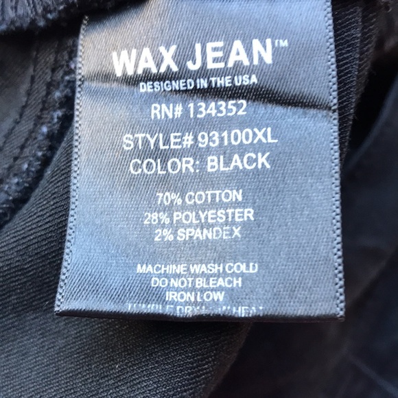 Wax Jean black “Butt, I Love You” pants, size 16 - Picture 10 of 10